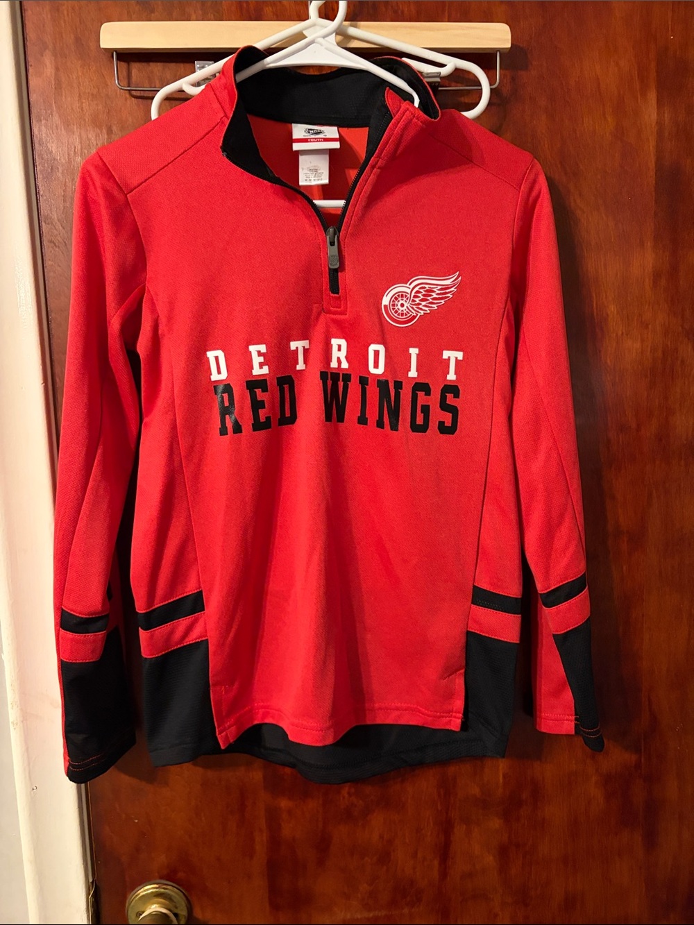 Kids' Detroit Red Quarter-Zip Pullover